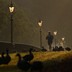 A man runs through London's Hyde Park early in the morning.