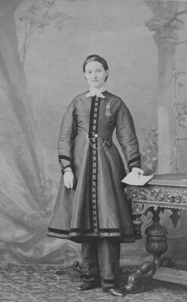 American abolitionist, prohibitionist, and surgeon Mary Edwards Walker , circa 1860.