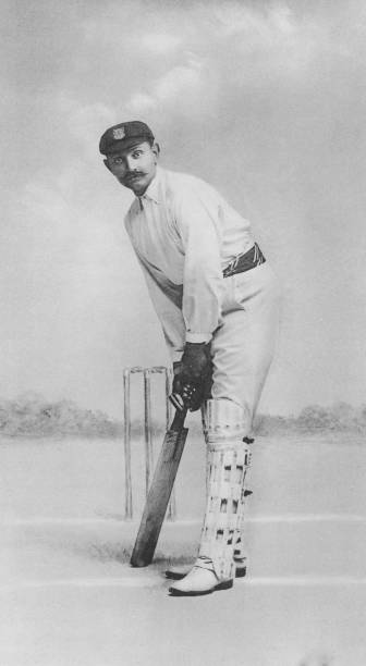 Indian prince and Sussex and England cricketer Kumar Shri Ranjitsinhji , circa 1900.