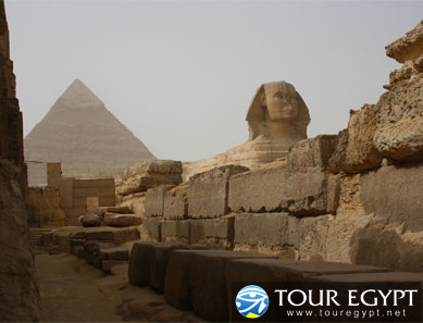 Sphinx and Pyramids, Giza, Egypt