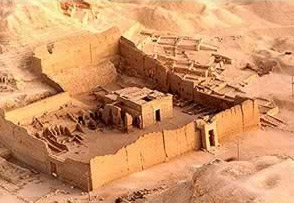 A temple on the West Bank     at Luxor